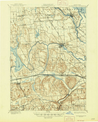 United States Geological Survey Baldwinsville, NY (1900, 62500-Scale) digital map