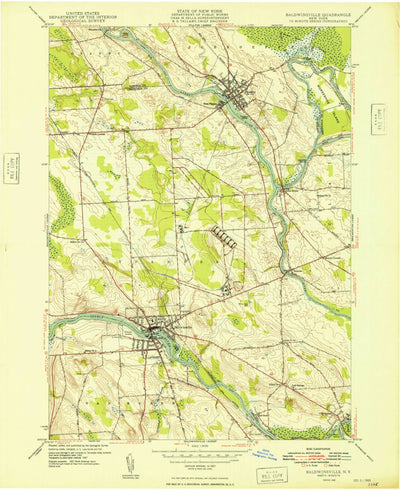 United States Geological Survey Baldwinsville, NY (1948, 24000-Scale) digital map