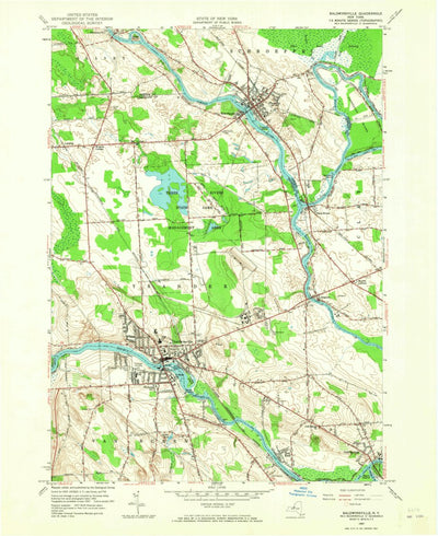 United States Geological Survey Baldwinsville, NY (1957, 24000-Scale) digital map