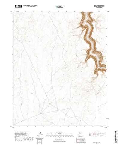 United States Geological Survey Baldy Basin, AZ (2021, 24000-Scale) digital map
