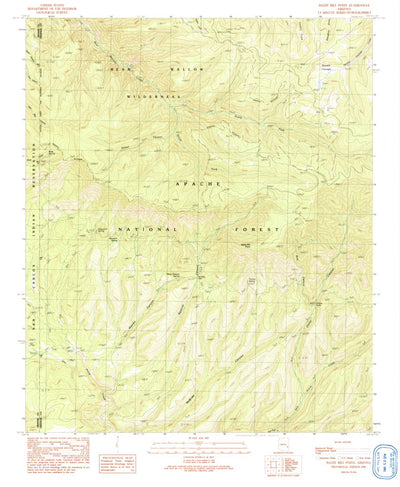 United States Geological Survey Baldy Bill Point, AZ (1991, 24000-Scale) digital map