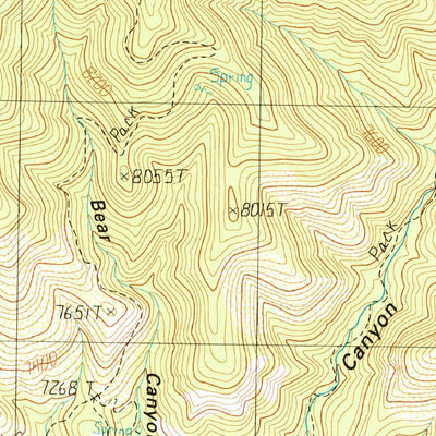 United States Geological Survey Baldy Bill Point, AZ (1991, 24000-Scale) digital map