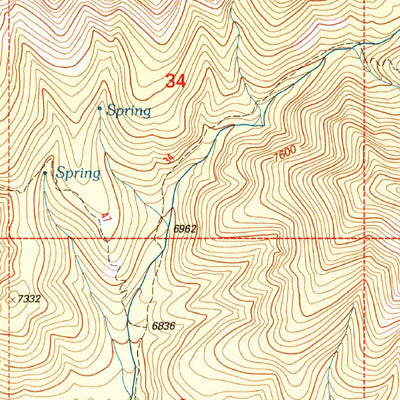 United States Geological Survey Baldy Bill Point, AZ (1997, 24000-Scale) digital map