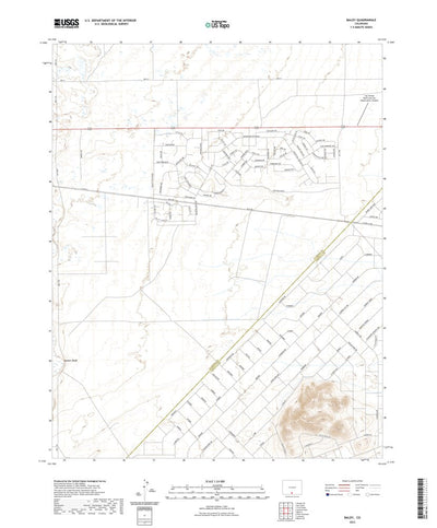 United States Geological Survey Baldy, CO (2022, 24000-Scale) digital map