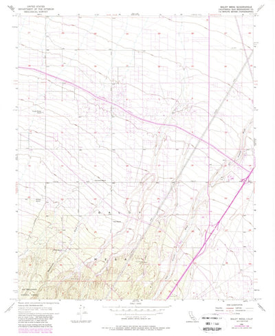 United States Geological Survey Baldy Mesa, CA (1956, 24000-Scale) digital map