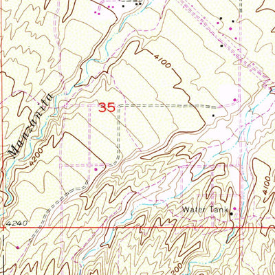 United States Geological Survey Baldy Mesa, CA (1956, 24000-Scale) digital map