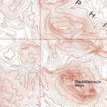 United States Geological Survey Baldy Mountain, AZ (1964, 24000-Scale) digital map