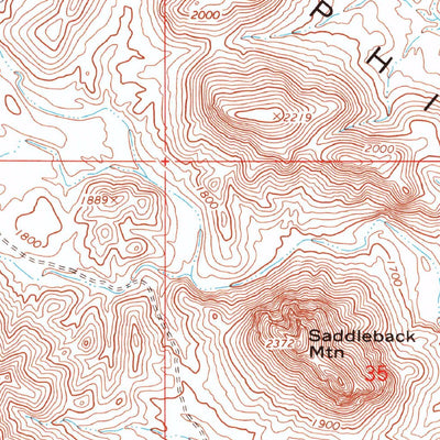 United States Geological Survey Baldy Mountain, AZ (1964, 24000-Scale) digital map