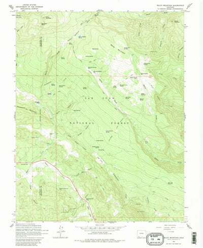 United States Geological Survey Baldy Mountain, CO (1964, 24000-Scale) digital map