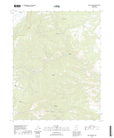United States Geological Survey Baldy Mountain, NM (2020, 24000-Scale) digital map