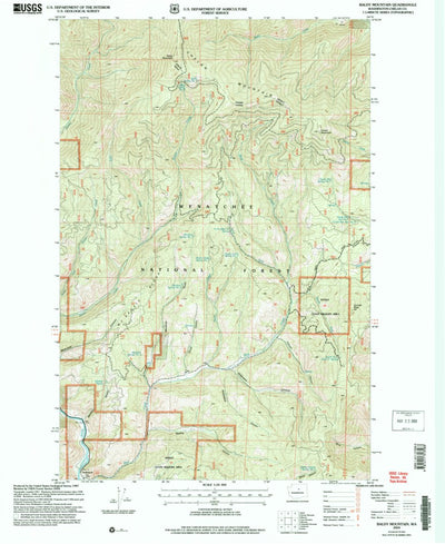 United States Geological Survey Baldy Mountain, WA (2004, 24000-Scale) digital map