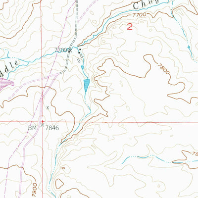 United States Geological Survey Baldy Mountain, WY (1955, 24000-Scale) digital map