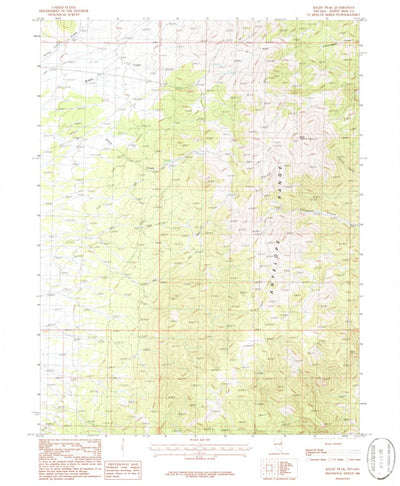 United States Geological Survey Baldy Peak, NV (1986, 24000-Scale) digital map