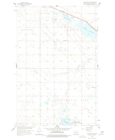 United States Geological Survey Balfour NW, ND (1958, 24000-Scale) digital map