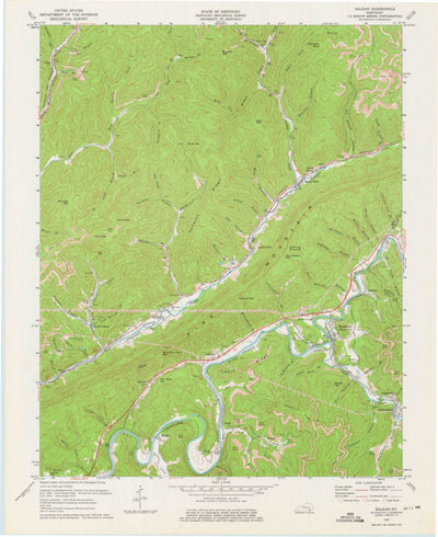 United States Geological Survey Balkan, KY (1974, 24000-Scale) digital map