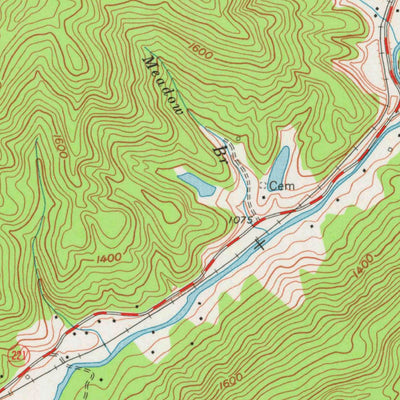 United States Geological Survey Balkan, KY (1974, 24000-Scale) digital map