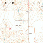 United States Geological Survey Balko NE, OK (1973, 24000-Scale) digital map