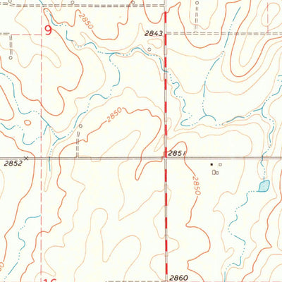 United States Geological Survey Balko SW, OK (1973, 24000-Scale) digital map