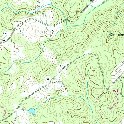 United States Geological Survey Ball Ground West, GA (1973, 24000-Scale) digital map
