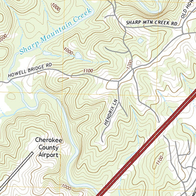 United States Geological Survey Ball Ground West, GA (2020, 24000-Scale) digital map