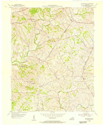 United States Geological Survey Ballardsville, KY (1954, 24000-Scale) digital map