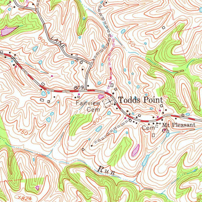United States Geological Survey Ballardsville, KY (1961, 24000-Scale) digital map
