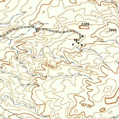 United States Geological Survey Ballinger Canyon, CA (1942, 24000-Scale) digital map