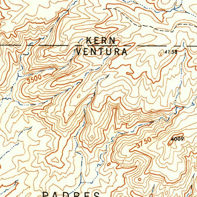 United States Geological Survey Ballinger Canyon, CA (1942, 24000-Scale) digital map