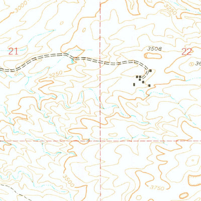 United States Geological Survey Ballinger Canyon, CA (1943, 24000-Scale) digital map