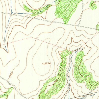 United States Geological Survey Ballinger Ranch, TX (1963, 24000-Scale) digital map