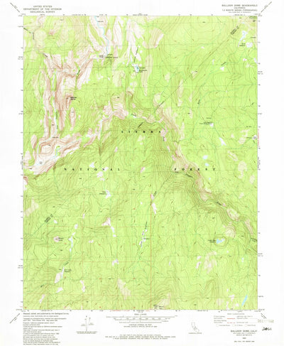 United States Geological Survey Balloon Dome, CA (1982, 24000-Scale) digital map