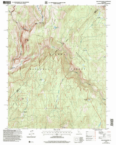 United States Geological Survey Balloon Dome, CA (2004, 24000-Scale) digital map