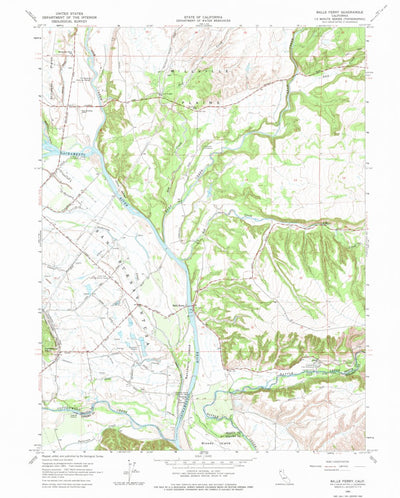 United States Geological Survey Balls Ferry, CA (1965, 24000-Scale) digital map