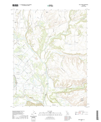 United States Geological Survey Balls Ferry, CA (2021, 24000-Scale) digital map