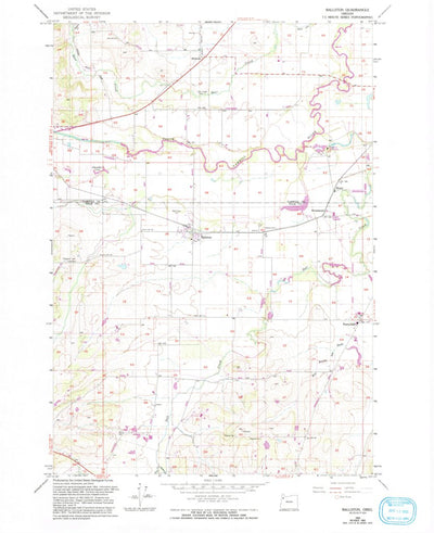 United States Geological Survey Ballston, OR (1956, 24000-Scale) digital map