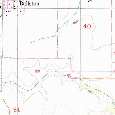 United States Geological Survey Ballston, OR (1956, 24000-Scale) digital map