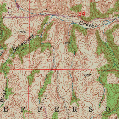 United States Geological Survey Balltown, IA-WI (1955, 24000-Scale) digital map