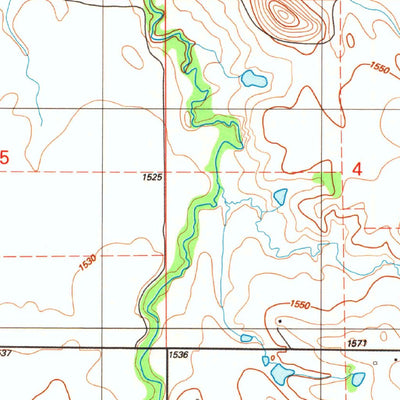 United States Geological Survey Bally Mountain, OK (1991, 24000-Scale) digital map