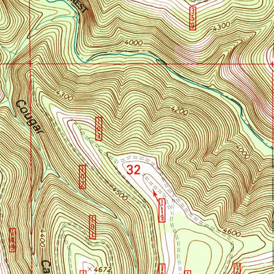 United States Geological Survey Bally Mountain, OR (1995, 24000-Scale) digital map