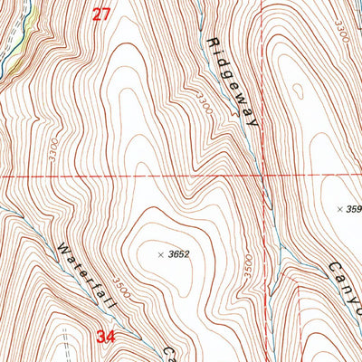 United States Geological Survey Balm Canyon, OR (1995, 24000-Scale) digital map