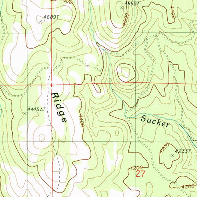 United States Geological Survey Balm Creek Reservoir, OR (1988, 24000-Scale) digital map