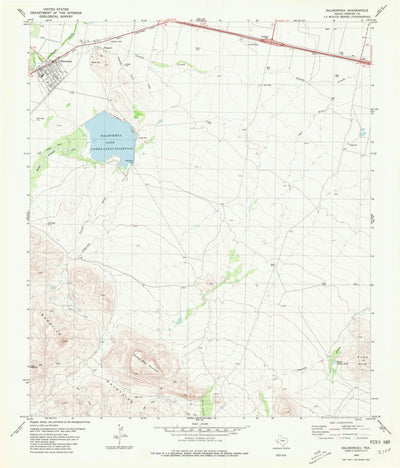 United States Geological Survey Balmorhea, TX (1980, 24000-Scale) digital map