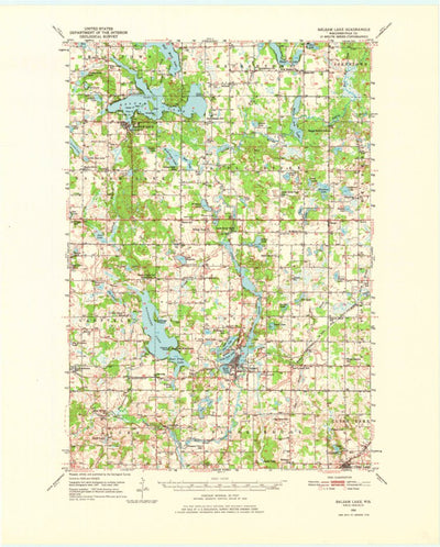 United States Geological Survey Balsam Lake, WI (1950, 62500-Scale) digital map