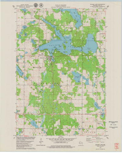 United States Geological Survey Balsam Lake, WI (1978, 24000-Scale) digital map