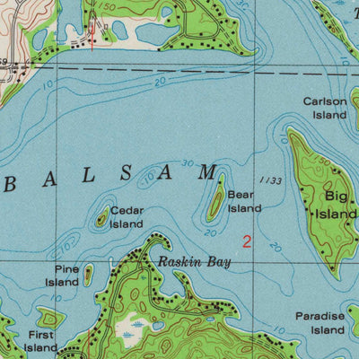 United States Geological Survey Balsam Lake, WI (1978, 24000-Scale) digital map