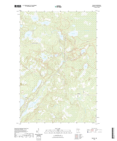 United States Geological Survey Balsam, MN (2022, 24000-Scale) digital map