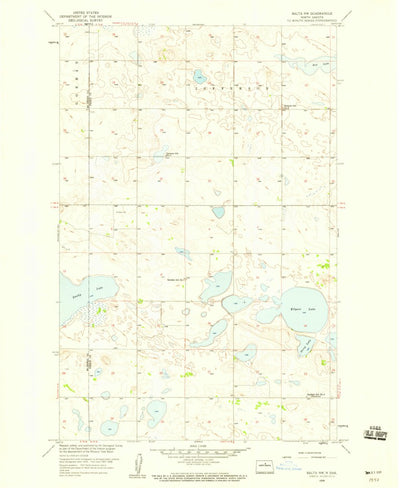 United States Geological Survey Balta NW, ND (1958, 24000-Scale) digital map