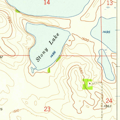 United States Geological Survey Balta NW, ND (1958, 24000-Scale) digital map