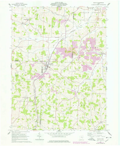 United States Geological Survey Baltic, OH (1961, 24000-Scale) digital map