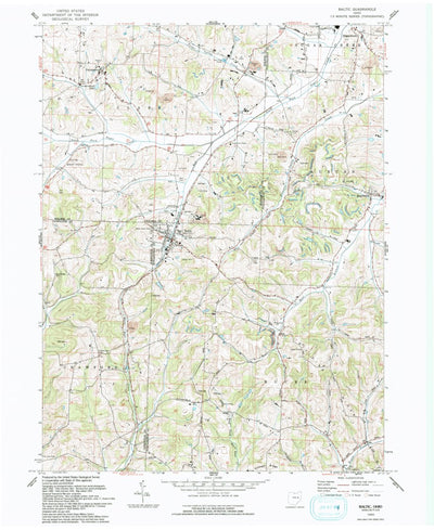 United States Geological Survey Baltic, OH (1993, 24000-Scale) digital map